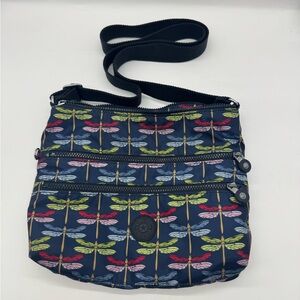 Kipling Alvar Crossbody Bag in colorful Dragonfly Print